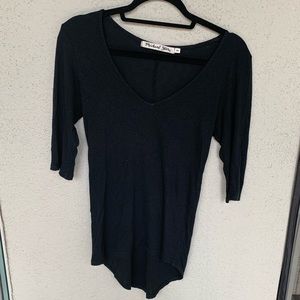 Michael Stars Long Sleeve Black Tee